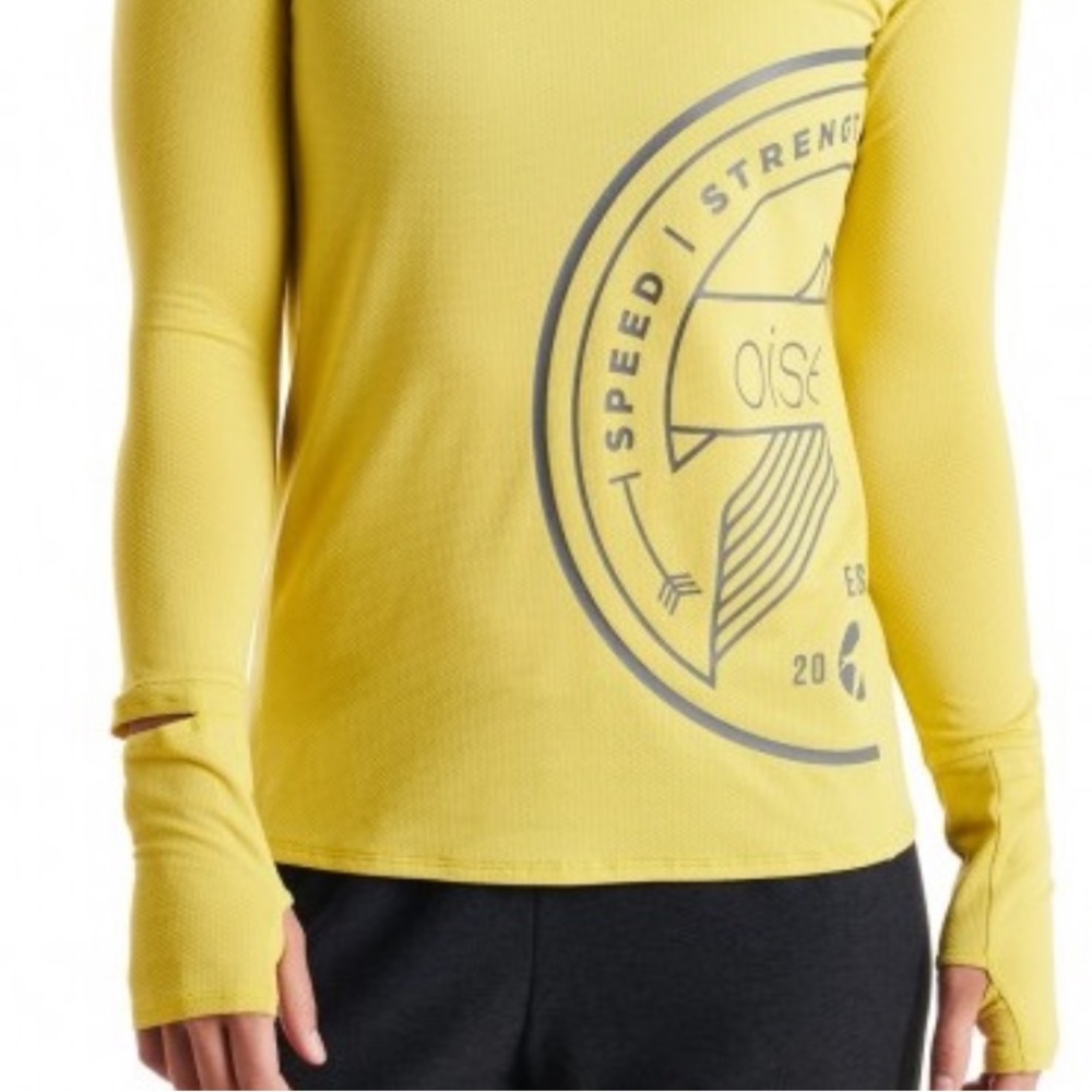 NWT - Oiselle Team Long Sleeve - Marigold - 12